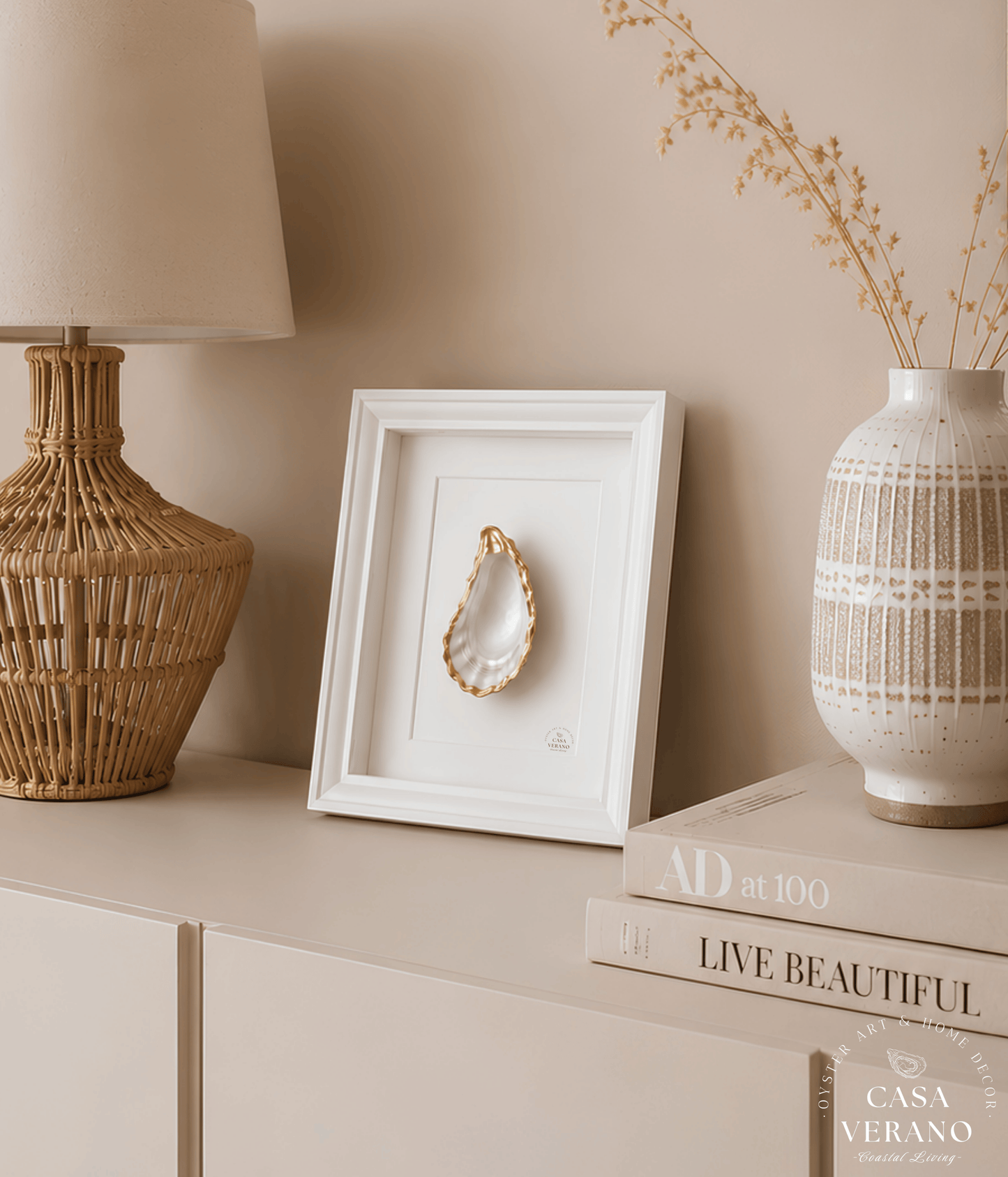 Verano No. 05 – Open Oyster | White Frame Profile