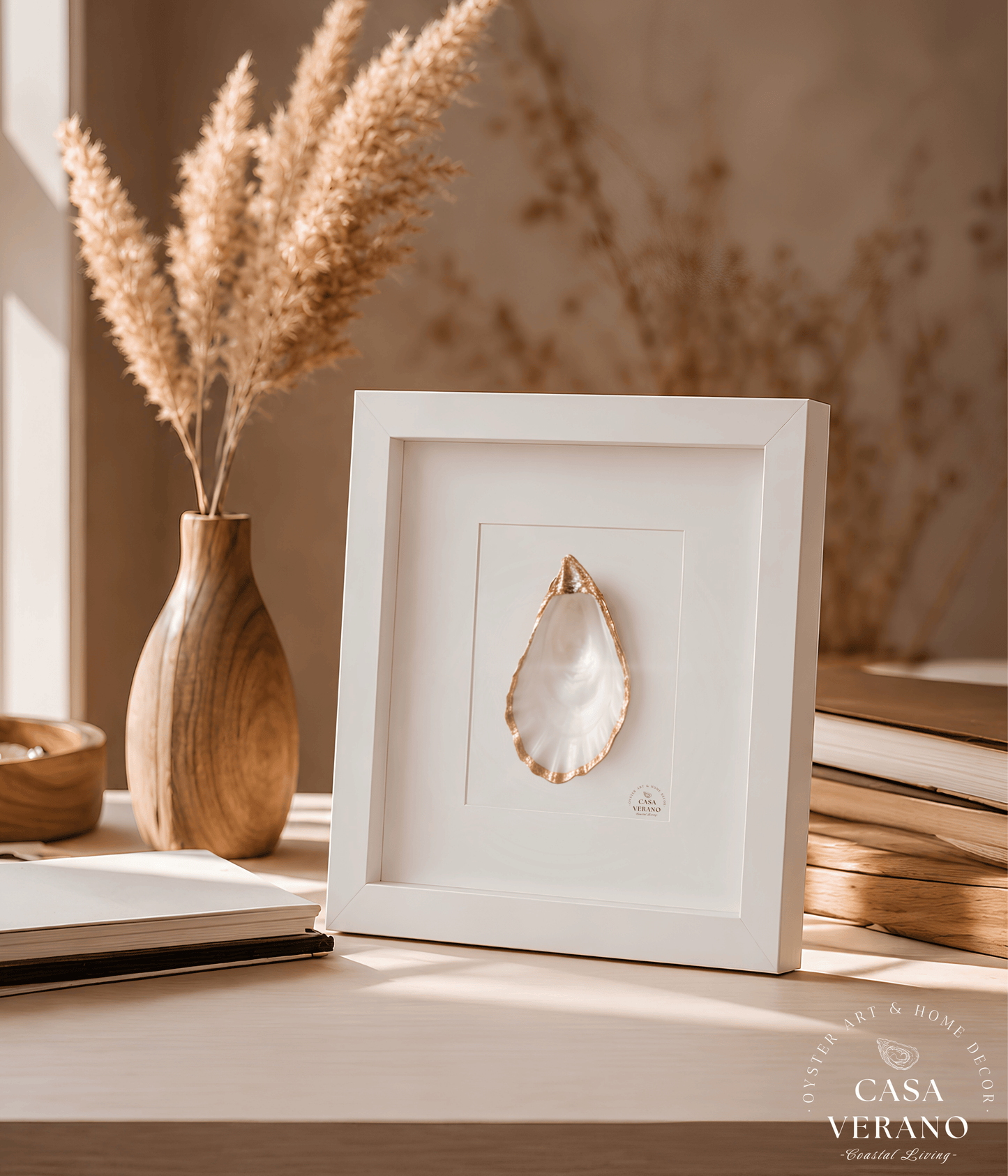 Verano No. 01 – Open Oyster | White Frame