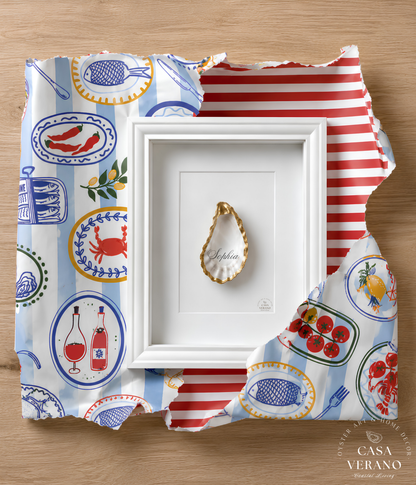 Verano No. 05 – Open Oyster | White Frame Profile
