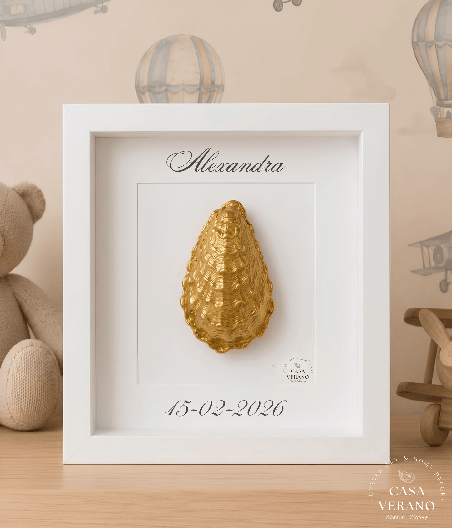Verano No. 03 – Golden Oyster | White Frame
